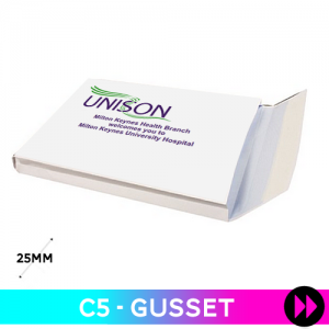 Gusset 162 x 229 x 25mm C5 - Printed 2 Colours